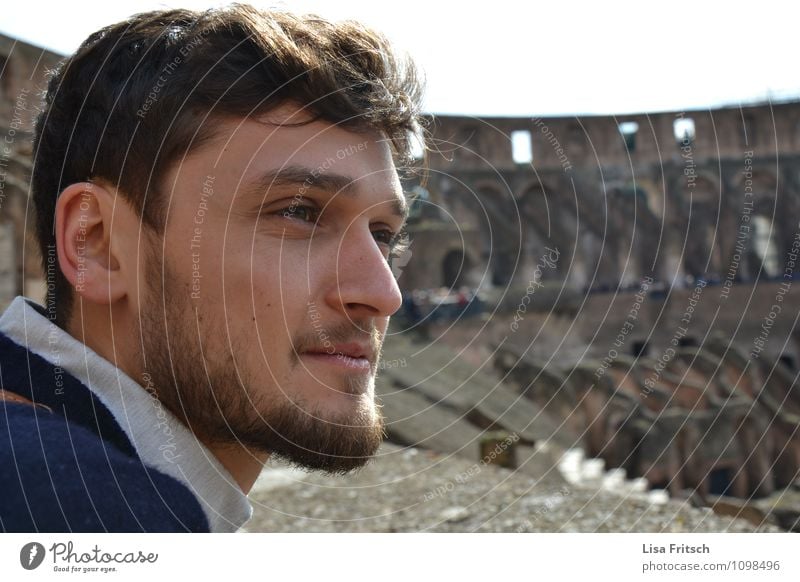 bene Masculine Young man Youth (Young adults) Adults Life Hair and hairstyles Facial hair 1 Human being 18 - 30 years Rome Italy Colosseum Tourist Attraction