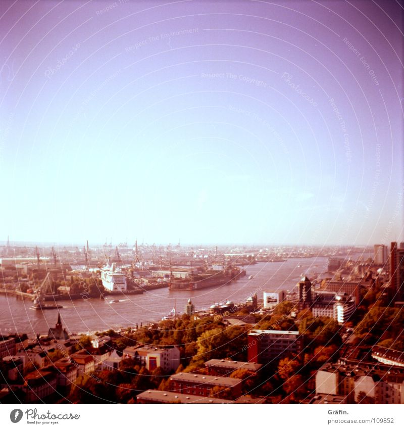 View from the Michel St. Michael's Church Landmark Church spire House (Residential Structure) Watercraft Crane Go up Effort Hotel Tower block Bird's-eye view