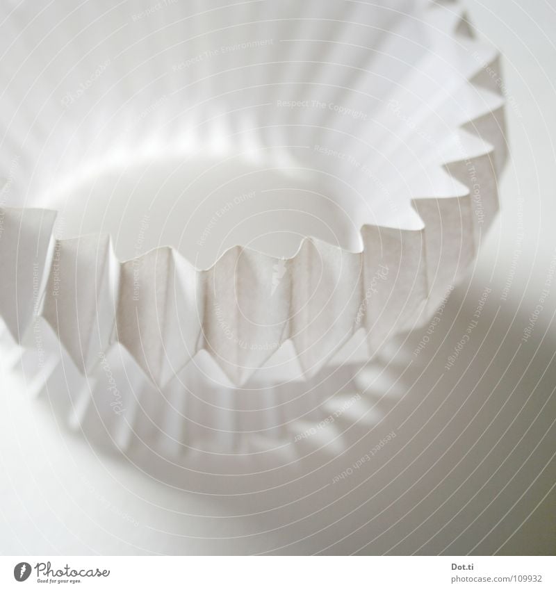 trick Folded Paper Zigzag Prongs Cuff Rosette Round Star (Symbol) White Monochrome Catholicism Communion Light Lighting Delicate Fragile Decoration Tasty Effort