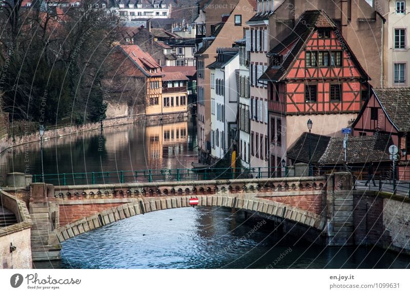 Small France Vacation & Travel Tourism Trip Sightseeing City trip River ill Channel Strasbourg Petite France Alsace Europe Town Old town