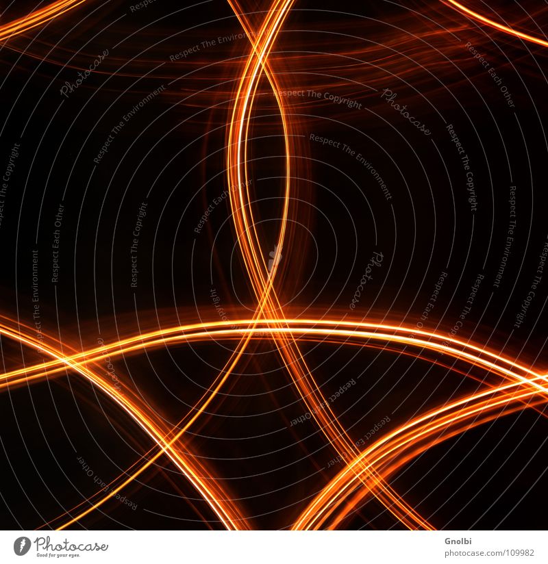 light conduction Line Stripe Gold Symbols and metaphors Exposure Tracks Reaction Colour photo Experimental Light Light (Natural Phenomenon) Long exposure