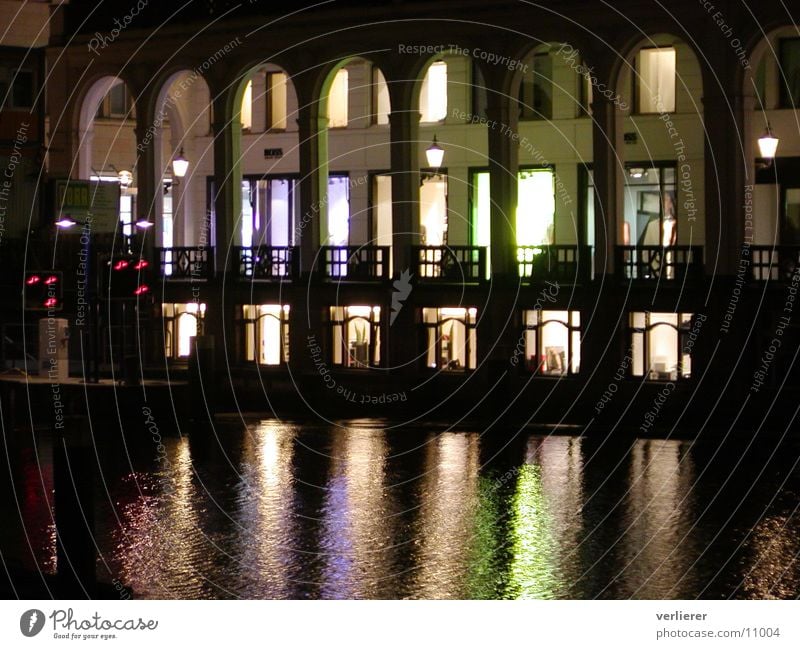 HH by Nights Alster Photographic technology Hamburg Arcade