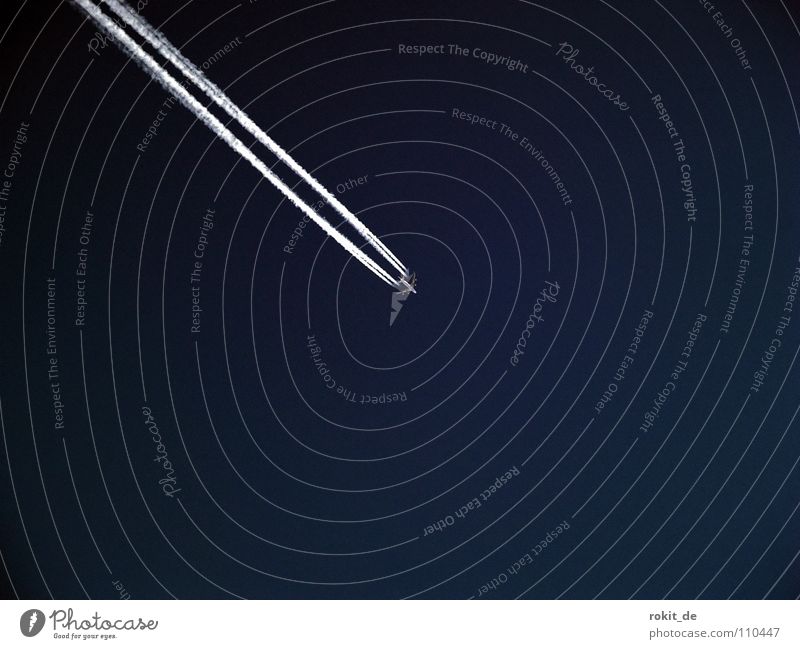 high achiever Airplane Radiation Steam Clouds Blue Aviation Vacation & Travel Airport Sky Jet abgsase Moody Clarity Supersonic aircraft jet instinct