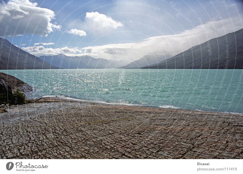 Patagonia Perito Moreno Glacier Lake Clouds Wilderness South America Blue Mountain Landscape Ice Rock Stone Sky Nature