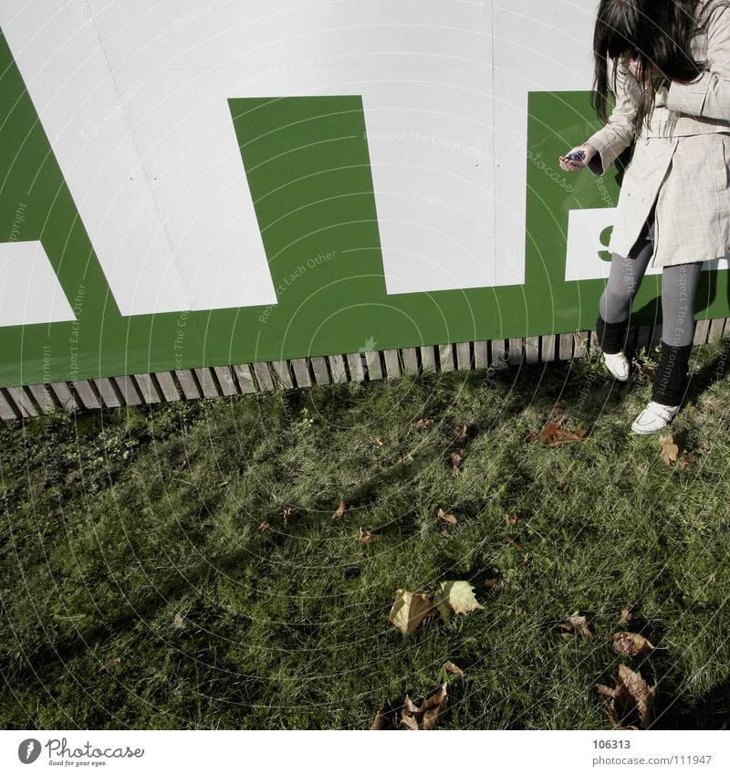 SHE IS FUNNY Woman Stand Laughter Green White Provocative Rotate Rotation Chickpeas Hand Grimace Friendliness Industrial Photography Clothing Joy Signage fun