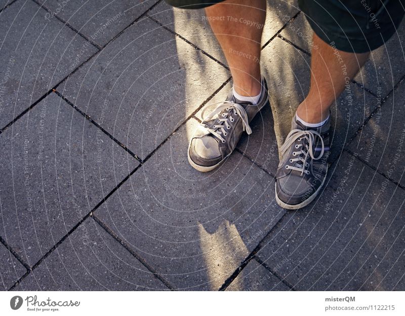 ovations. Art Contentment Stand Feet Footwear Footpath Legs Exterior shot Wait Youth culture Youth (Young adults) Youth movement Colour photo Subdued colour