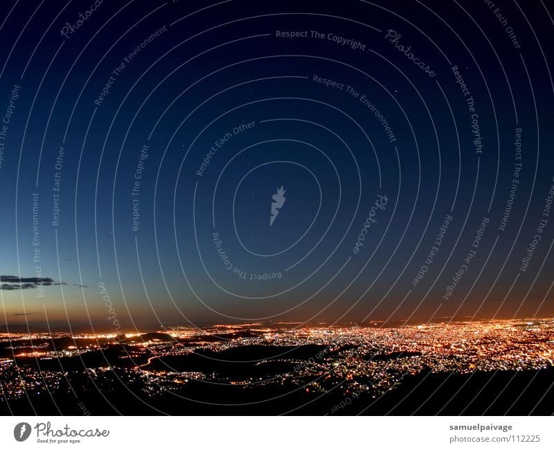 city lights Town Light Sunset Mountain Luc luz mirante paisagem noite noturna montanha sunrise por do sol