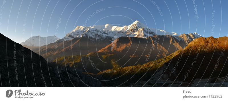 Landscape in Annapurna mountains, Himalaya Life Vacation & Travel Snow House (Residential Structure) Clouds Park Hill Village Small Town Building Tradition trek