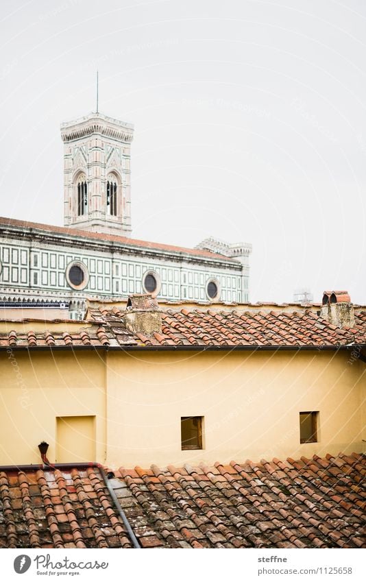 Way up Clouds Florence Tuscany Italy House (Residential Structure) Church Dome Roof Tourist Attraction Landmark Santa Maria del Fiore