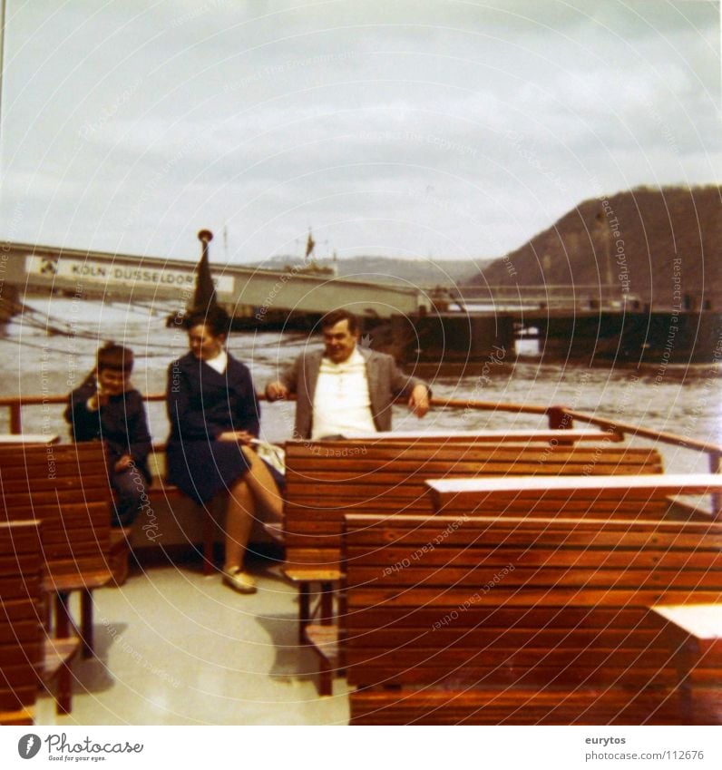 Economic miracle. Watercraft Mosel (wine-growing area) Bench Joy Rhine Bridge Moselle