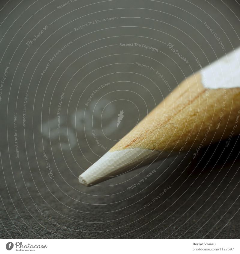 :) Stationery Paper Pen Brown Black White wooden pen Crayon Point Wood Write Digits and numbers Smiley Colour photo Interior shot Close-up Deserted