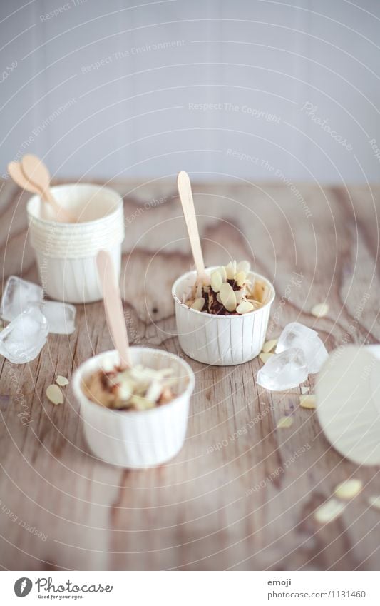 banana ice cream Dessert Ice cream Candy Nutrition Picnic Finger food Delicious Sweet Summery Colour photo Interior shot Deserted Copy Space top