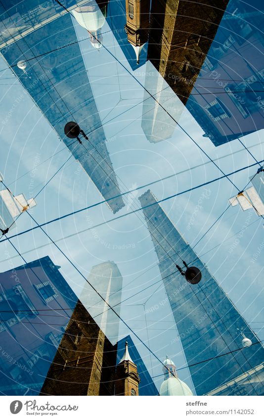 Around the World: Bologna Landmark Town Italy Tower Double exposure Church Exterior shot