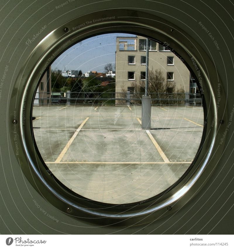 Square? Round is colorful! Porthole Staircase (Hallway) Parking garage Parking level Parking lot Marker line Vista Understanding Architecture Moral Transport