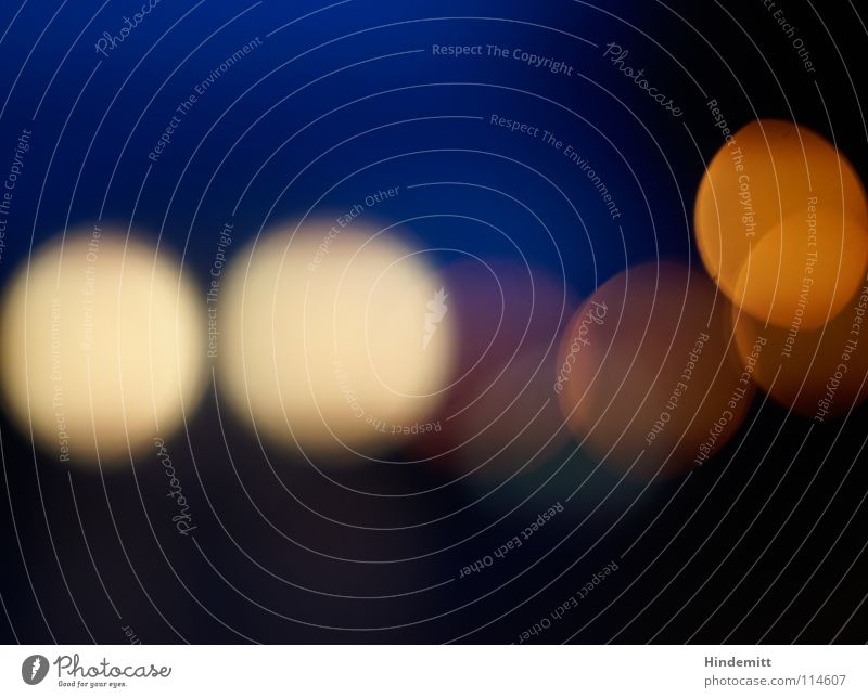 Oncoming traffic [1] Blur Yellow Night Twilight Multicoloured Round Circle Light Rear light Transport Black Alcohol-fueled Rain Pool of light Autumn Dark Colour