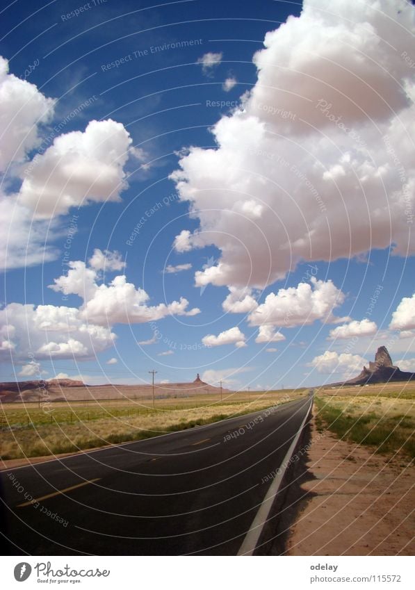 Highway 163 Arizona Clouds Sky Mountain USA Rock Street