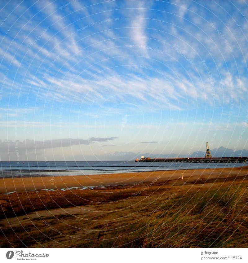 autumn landscape V Autumn Autumnal landscape Coast Multicoloured Seasons Beach Ocean Clouds Transience October November Bad weather Sky North Sea Lower Saxony