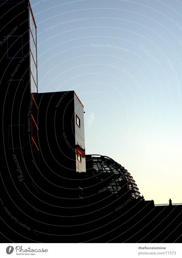 Berlin houses Domed roof Facade Glass Architecture Reichstag Blue sky Modern