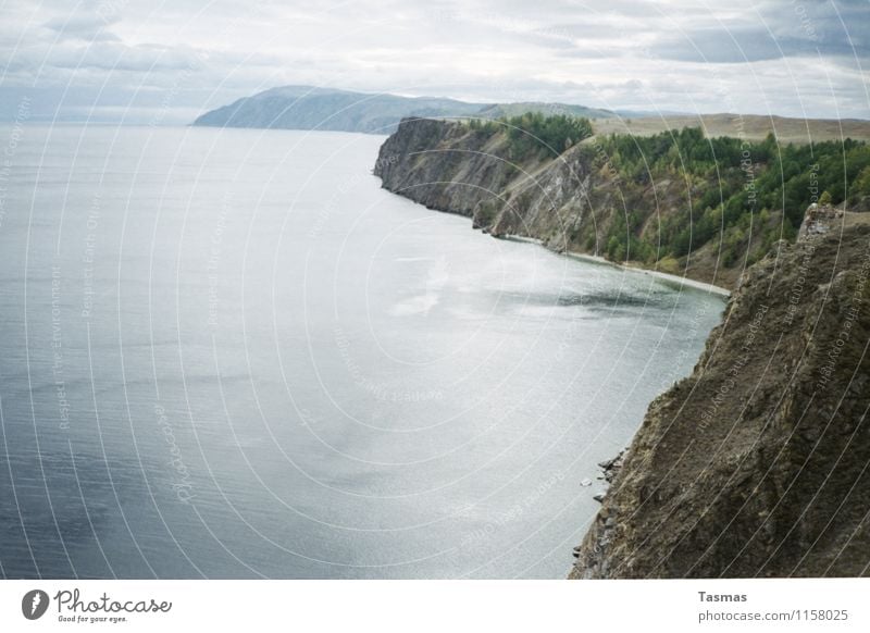 Olkhon Island Landscape Water Forest Hill Rock Coast Lakeside Fjord Ocean Lake Baikal Adventure Russia Clouds Colour photo Exterior shot Deserted Day