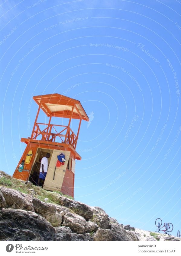 Bajian Baywatch Barbados Beach Campanile Cuba Sun Sky Swimming & Bathing Tower