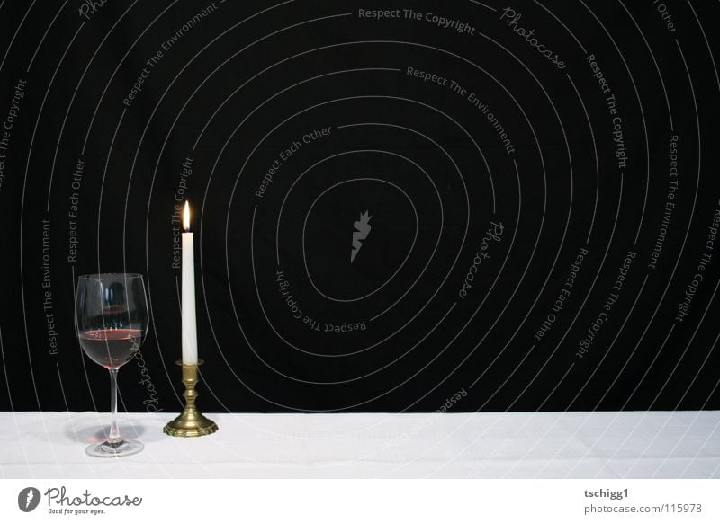 candlelight dinner Candle Light Table Red wine White Black Gastronomy Alcoholic drinks Nutrition Wine Tablecloth