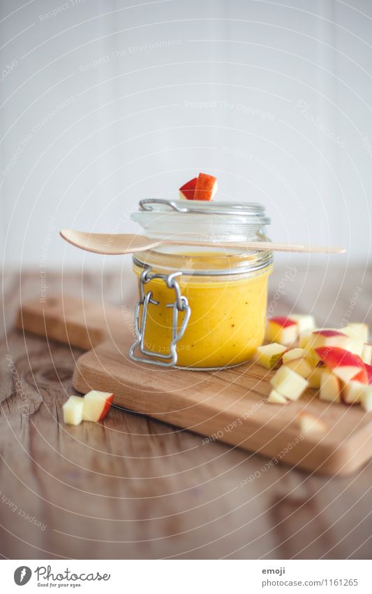 Pumpkin-Apple-Soup Fruit Nutrition Vegetarian diet Slow food Crockery Fresh Healthy Delicious Colour photo Interior shot Deserted Copy Space top