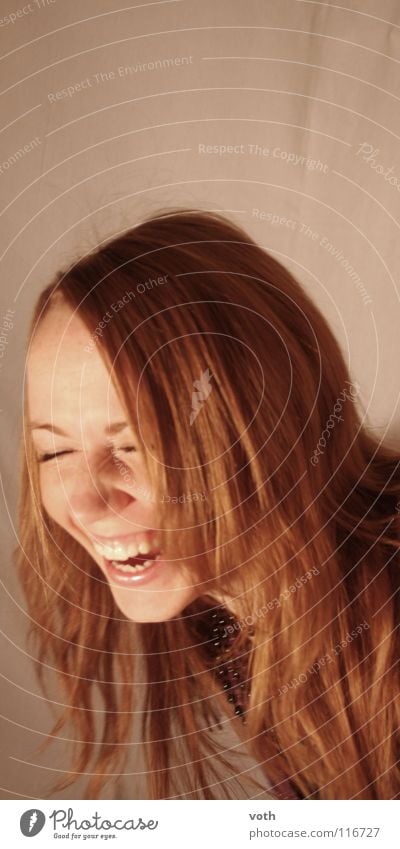 Laughter makes you beautiful Portrait photograph Woman Loud Red Joy red hair Hair and hairstyles