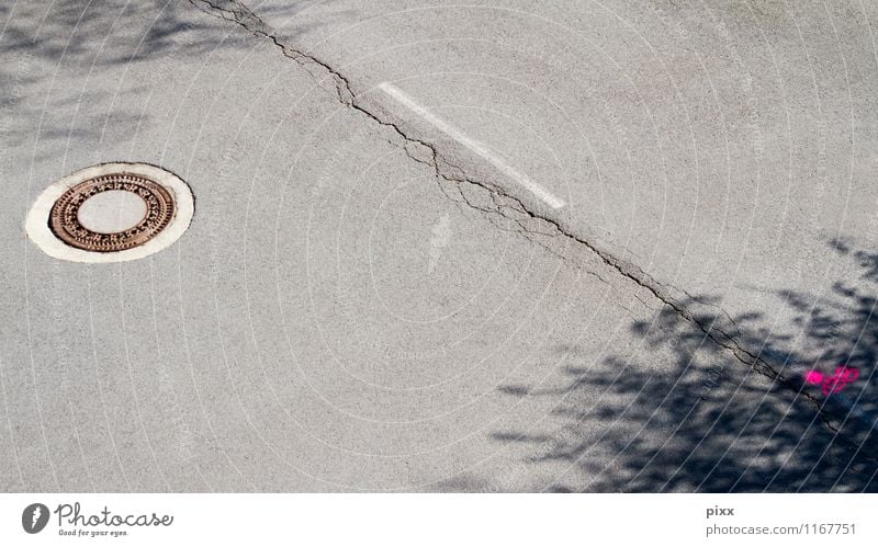 diagonal Craftsperson Workplace Construction site Spring Beautiful weather Tree Bochum Transport Motoring Pedestrian Street Road junction Bridge Vehicle Car