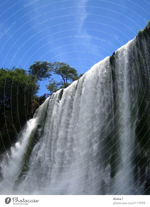 First calm water ... IV Current Slope Brazil Argentina Art Torrents of water Plant Body of water Tourism Tree Clouds Horizon Drops of water Tourist White crest