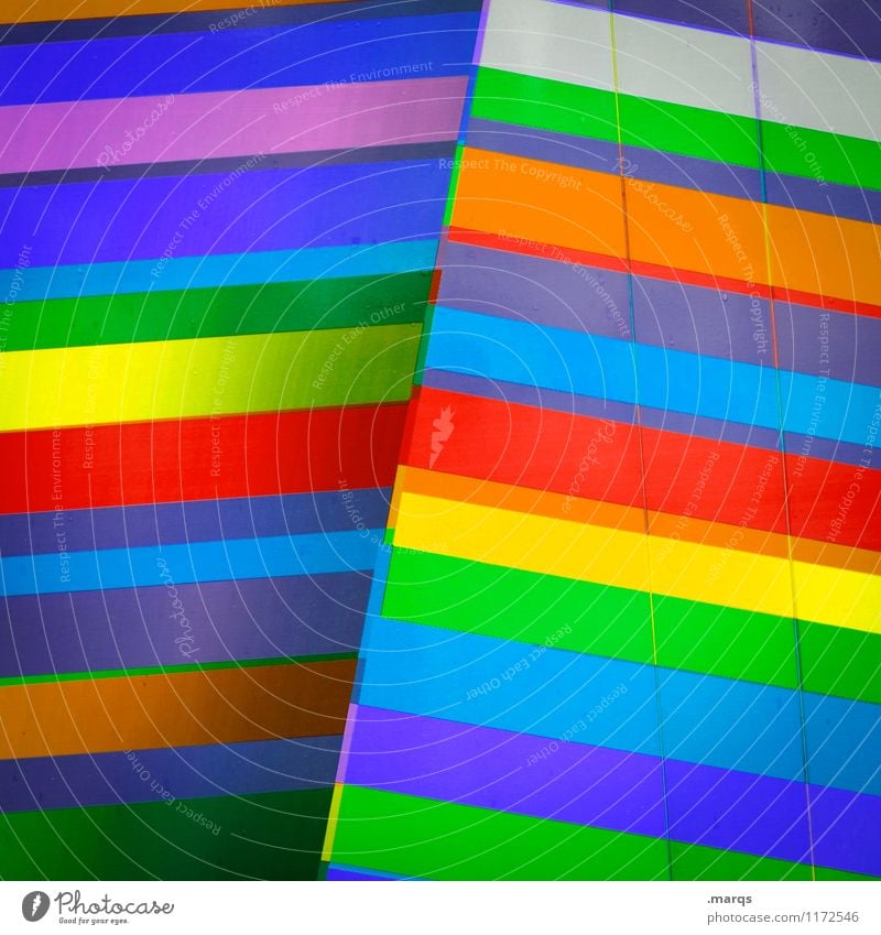 colour photograph Elegant Style Design Line Stripe Exceptional Cool (slang) Hip & trendy Modern Multicoloured Colour Perspective Colour photo Close-up Abstract