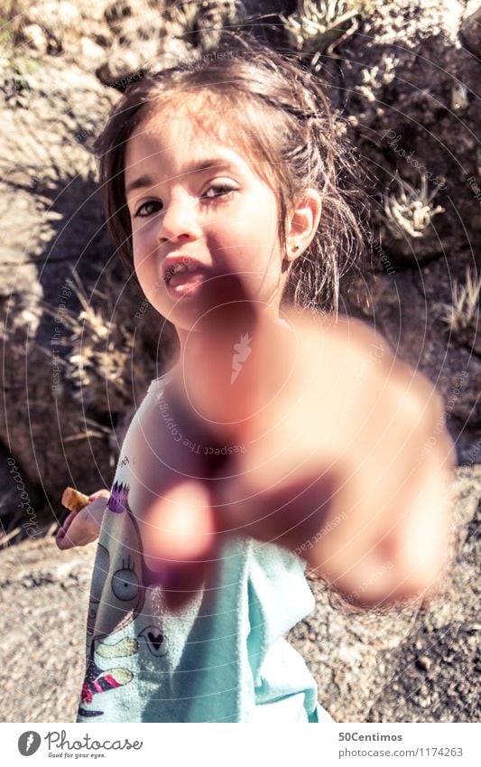 You are the next Toddler Girl Fingers 1 Human being 1 - 3 years 3 - 8 years Child Infancy T-shirt Brunette Long-haired Discover Happy Study Photo shoot Indicate