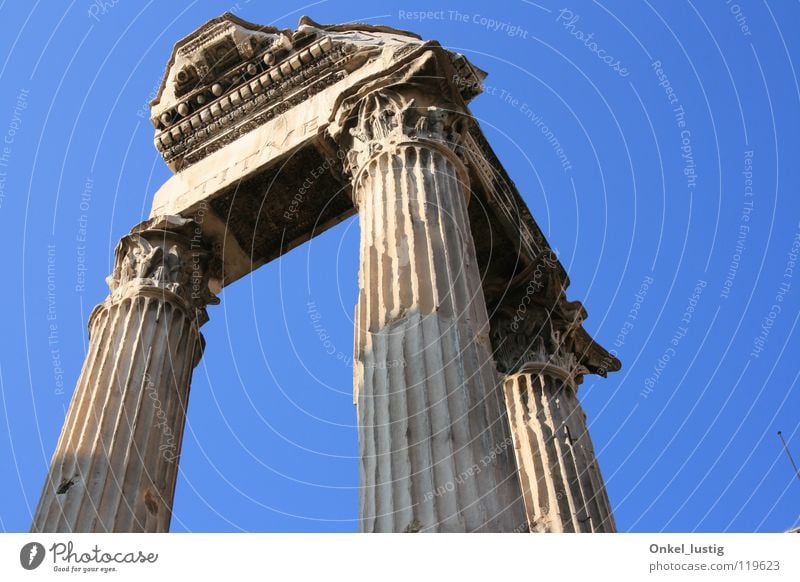 Pillars of the Sky Rome Forum Ancient Transience Historic Column Old Past