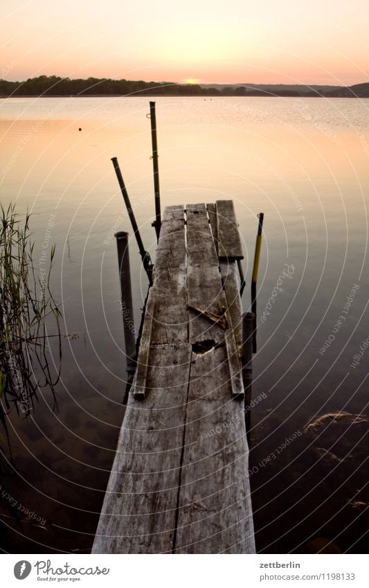 Angler (absent) Evening Closing time Landscape Mecklenburg-Western Pomerania good for the monk Baltic Sea Vacation & Travel Travel photography Rügen Tourism