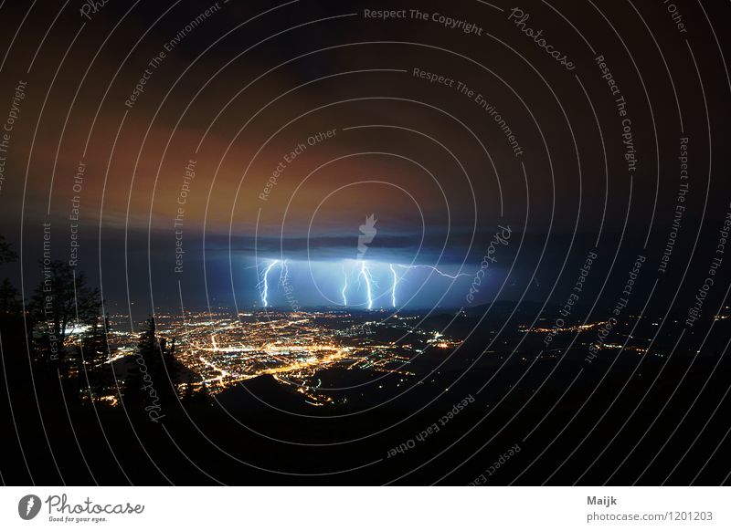 struja Environment Nature Landscape Air Sky Clouds Storm clouds Night sky Spring Climate Weather Bad weather Wind Gale Thunder and lightning Lightning Warmth