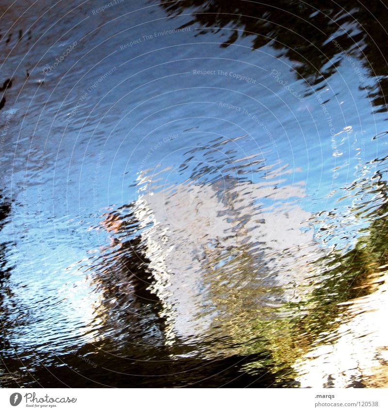 watercolours Wet Fluid Reflection Waves Unclear Puddle Art Painted House (Residential Structure) Abstract White Gray Black Photographic technology Transience