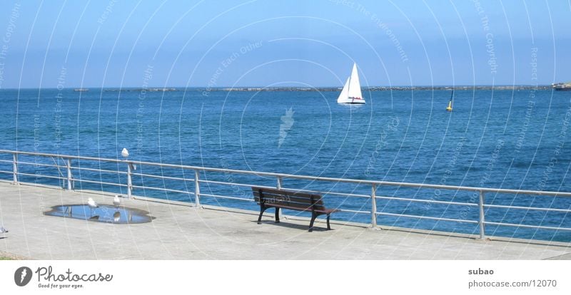 Heligoland Sailing Panorama (View) Water Helgoland Sun Large Panorama (Format)