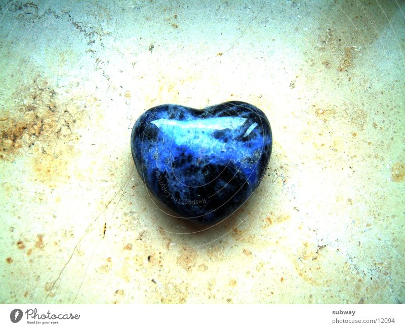 Stone Heart Precious stone Mystic Calm To be silent Eternity Cold Power Emotions Love Lovesickness Emotionally cold Cruel Salutation With love Things jewel Blue