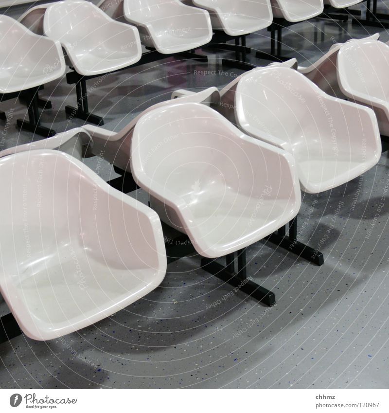 shell Chair White Airfield Comfortable Individual Auditorium Forum Train station Airport Furniture Statue Row Bowl Wait Arrangement Modern Spartan