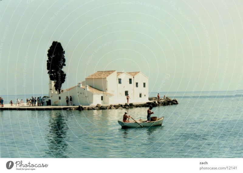 mouse island Colour photo Exterior shot Copy Space top Copy Space bottom Day Reflection Long shot Vacation & Travel Tourism Ocean Island