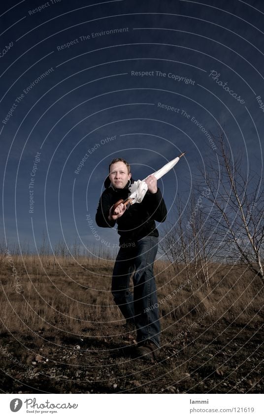 Don't get too close I. White Closed Hiking Leipzig Serene Future Meadow Birch tree Leaf Autumn Clouds Flash photo Exterior shot Jacket Pants Attack Aggression