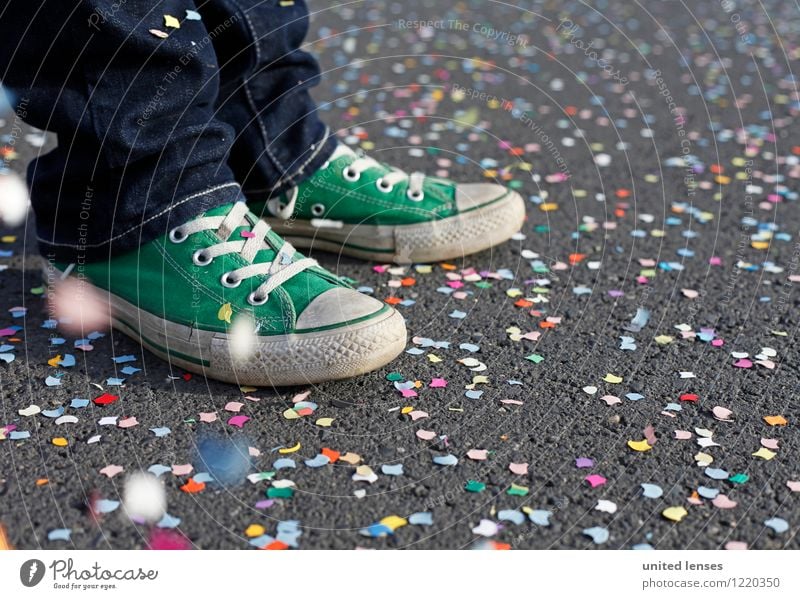 AK# green shoe II Art Esthetic Contentment Feasts & Celebrations Multicoloured Many Confetti Footwear Sneakers Youth (Young adults) Joy Carnival Pixel