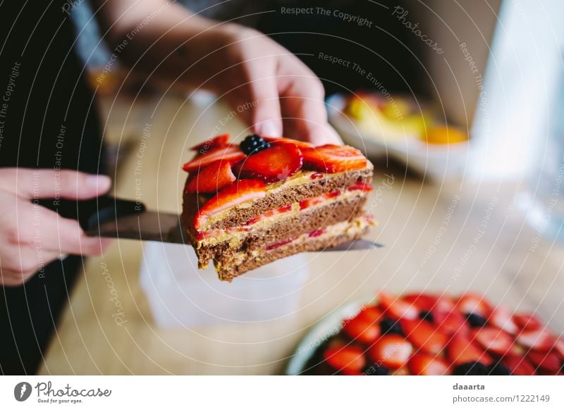 cake time Food Fruit Cake Dessert Candy Strawberry dewberry Blackberry Nutrition Knives Lifestyle Elegant Style Joy Harmonious Leisure and hobbies