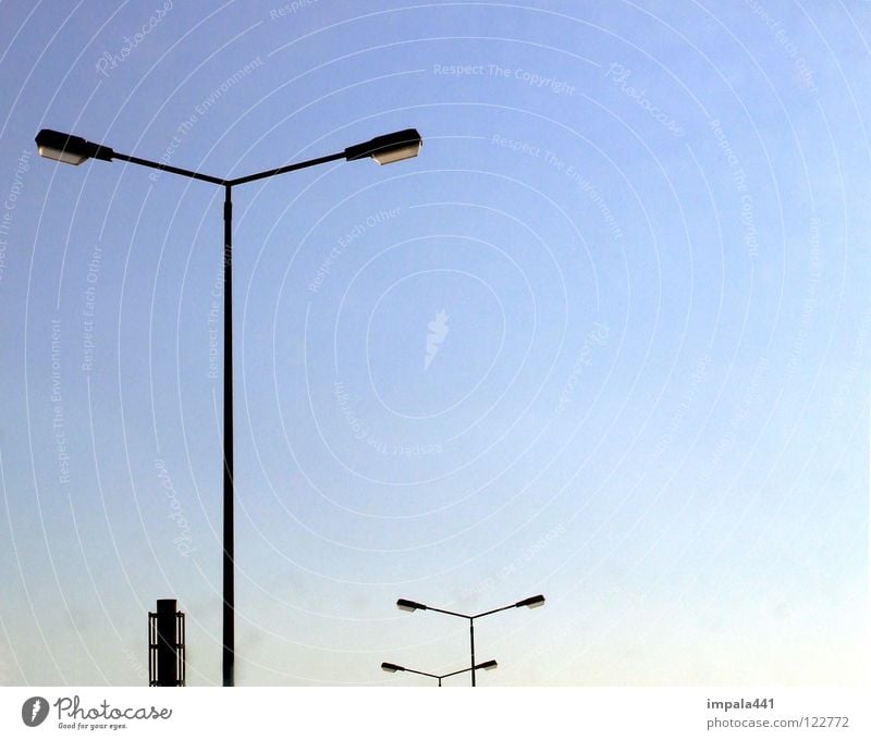 illumination #2 Lantern Light Clouds Progress Lamp T 3 4 Street lighting Isolated Image Modern Industry Lighting Electricity pylon Chimney Sky Blue