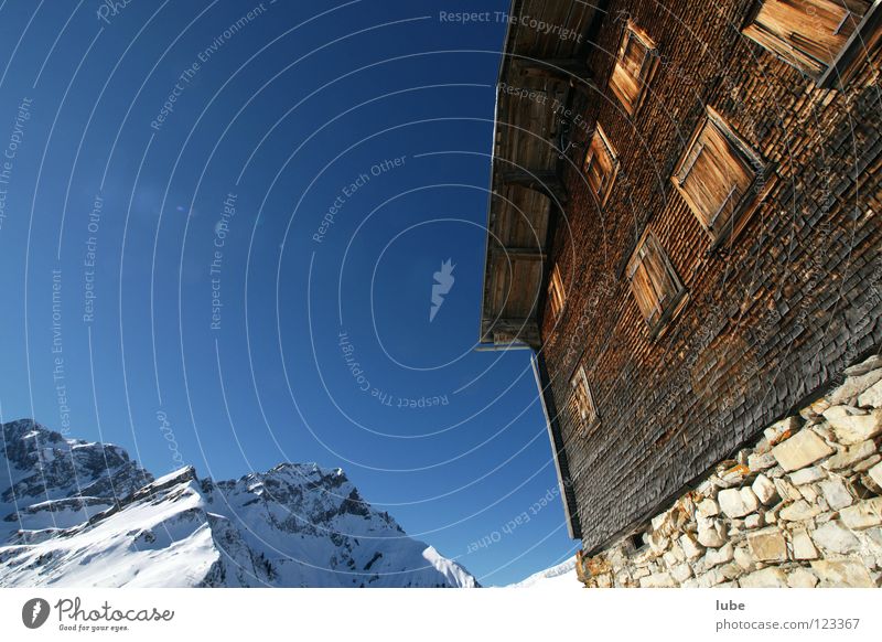 alpine hut Alpine hut Roofing tile Alpine pasture Air Winter House (Residential Structure) Derelict Hut Mountain hut fun alphabet