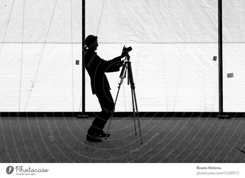 take the right stand Magnifying glass Authentic Exceptional Black White Optimism Success Brave Diligent Disciplined Serene Photographer Camera Tripod