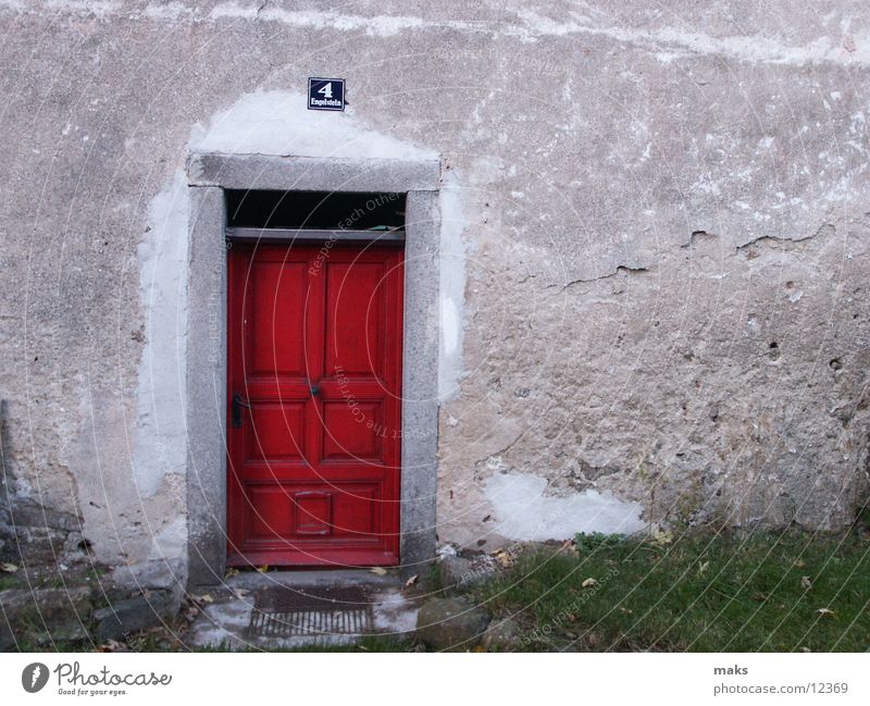 elizabeth arden? Front door Red Wood Entrance Architecture Door house gate Gate Old