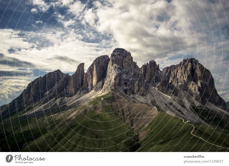 Dolomites I Relaxation Meditation Cure Vacation & Travel Tourism Mountain Hiking Climbing Mountaineering Nature Landscape Clouds Summer Beautiful weather Rock