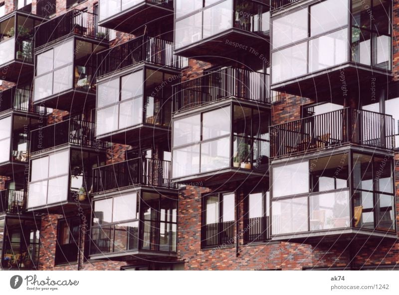 balconies Balcony Rotterdam Brick Red Architecture