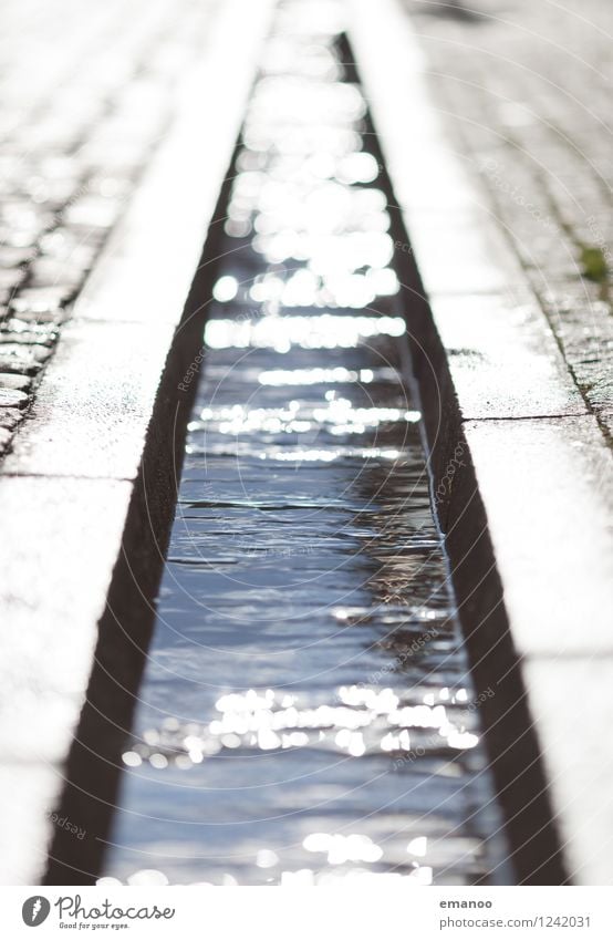 foot cooling Town Downtown Old town Pedestrian precinct Deserted Places Architecture Landmark Street Fluid Glittering Cold Wet Soft Gray Freiburg im Breisgau