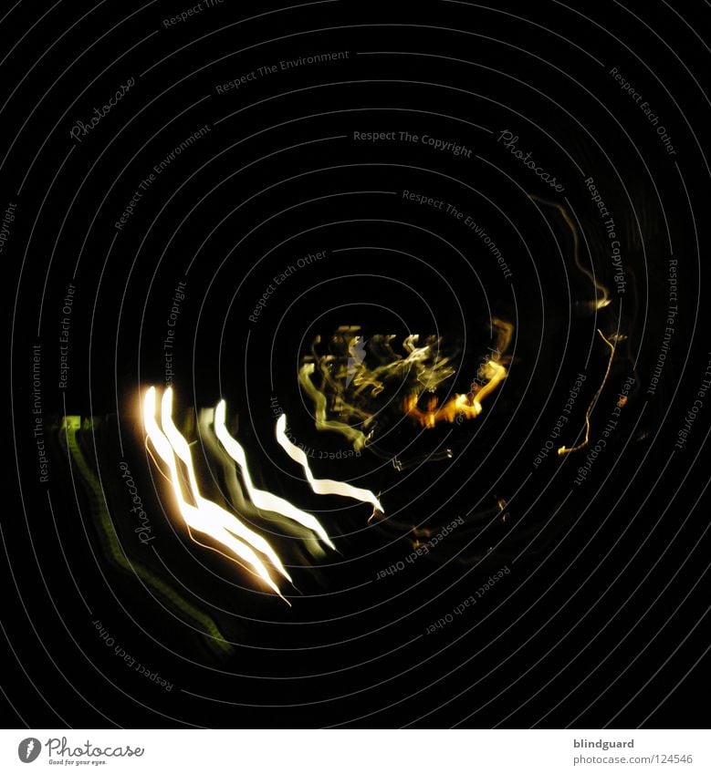 Rotating Lights II Red Yellow Rear light Transport White Gray Diffuse Dark Night Abstract Movement Speed House (Residential Structure) Rotation Rotate Circle